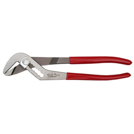 Wilde 10" SMOOTH JAW WATER PUMP PLIERS-POLISHED-BULK G428N.NP/BB